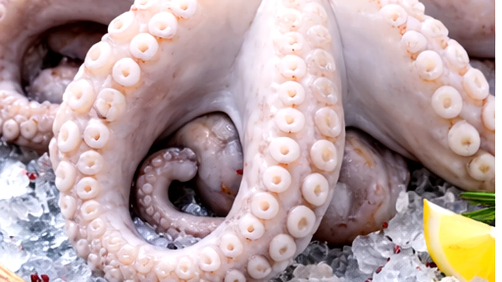 Whole frozen octopus (flower)